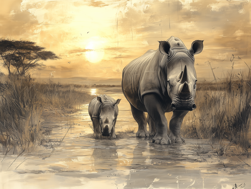 Exciting News: The Last Rhinos got chosen at BINDI Charity Art Fundraiser!